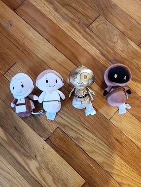 Hallmark Star Wars "Itty Bittys" 4 Pc 2016 Plush Mini Set EUC - So Cute